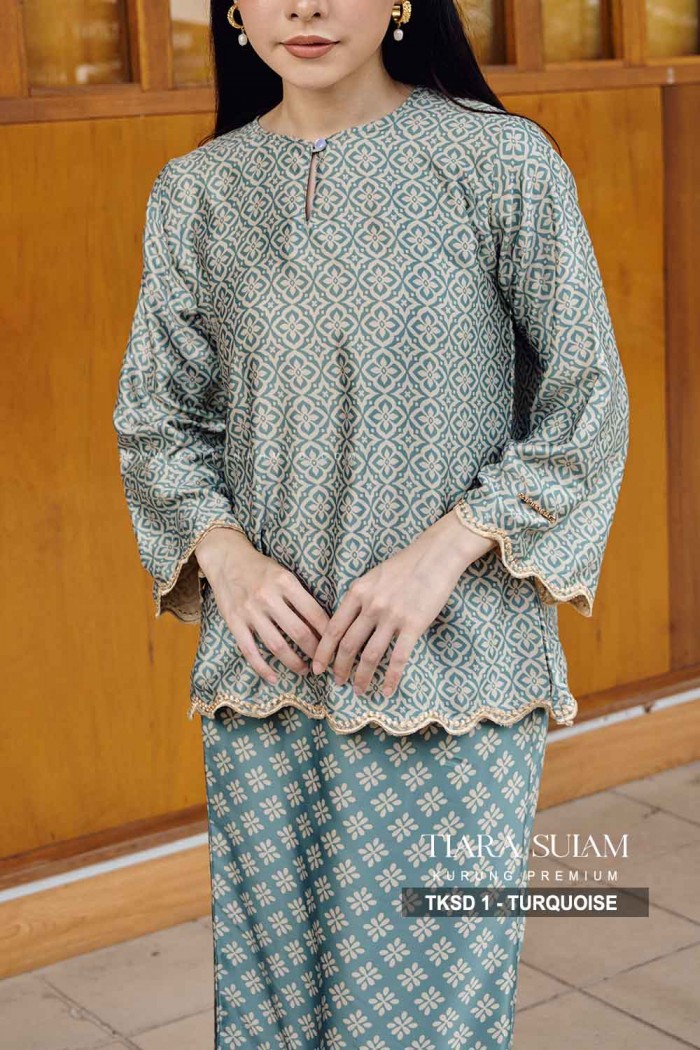 TIARA KURUNG SULAM (TKSD-1) - TURQOISE