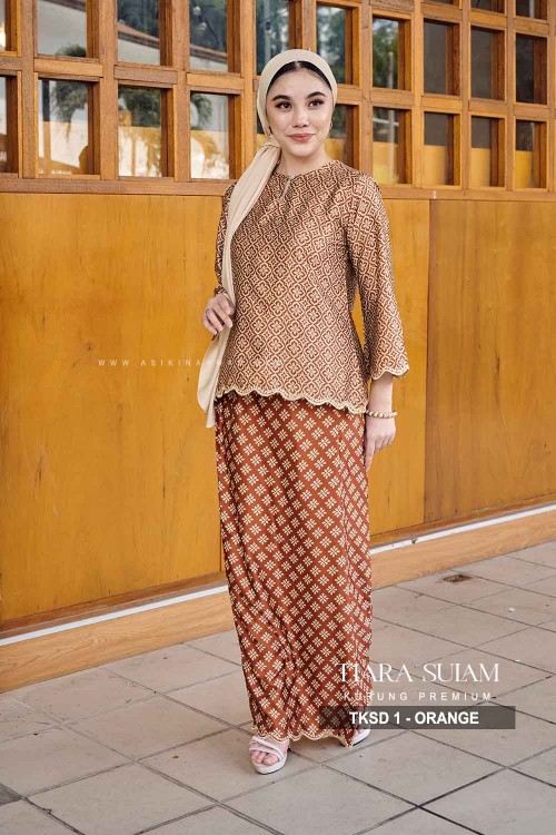 TIARA KURUNG SULAM (TKSD-1) - ORANGE