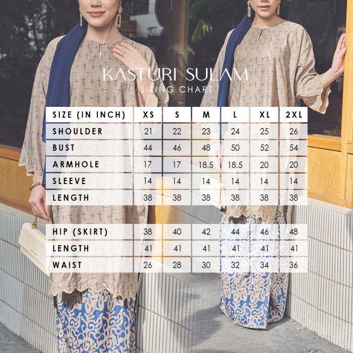 KASTURI SULAM KURUNG (KSD-1) - BLUE