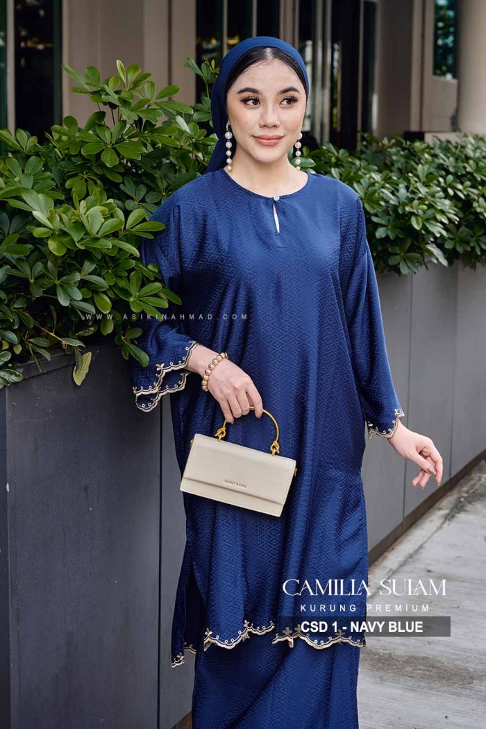 CAMILLA SULAM KURUNG (CSD-1) - NAVY BLUE