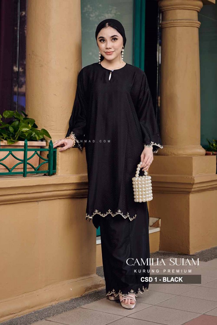 CAMILLA SULAM KURUNG (CSD-1) - BLACK