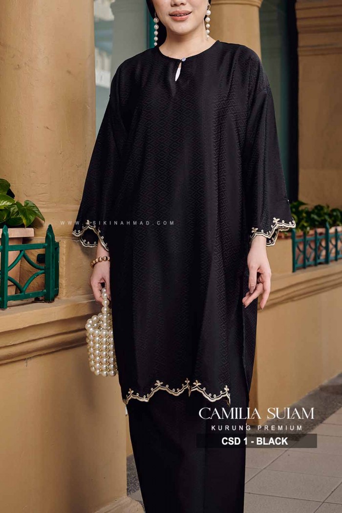 CAMILLA SULAM KURUNG (CSD-1) - BLACK