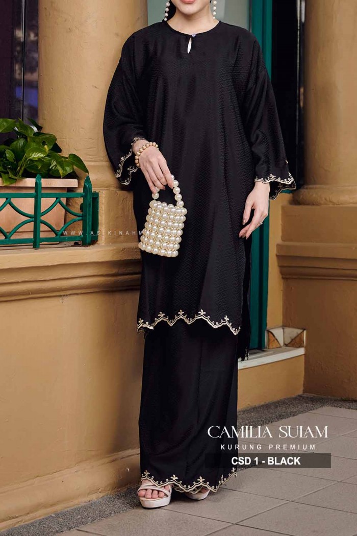 CAMILLA SULAM KURUNG (CSD-1) - BLACK