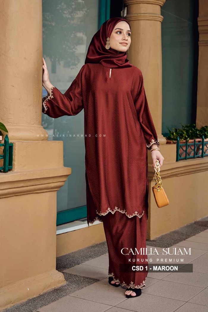 CAMILLA SULAM KURUNG (CSD-1) - MAROON