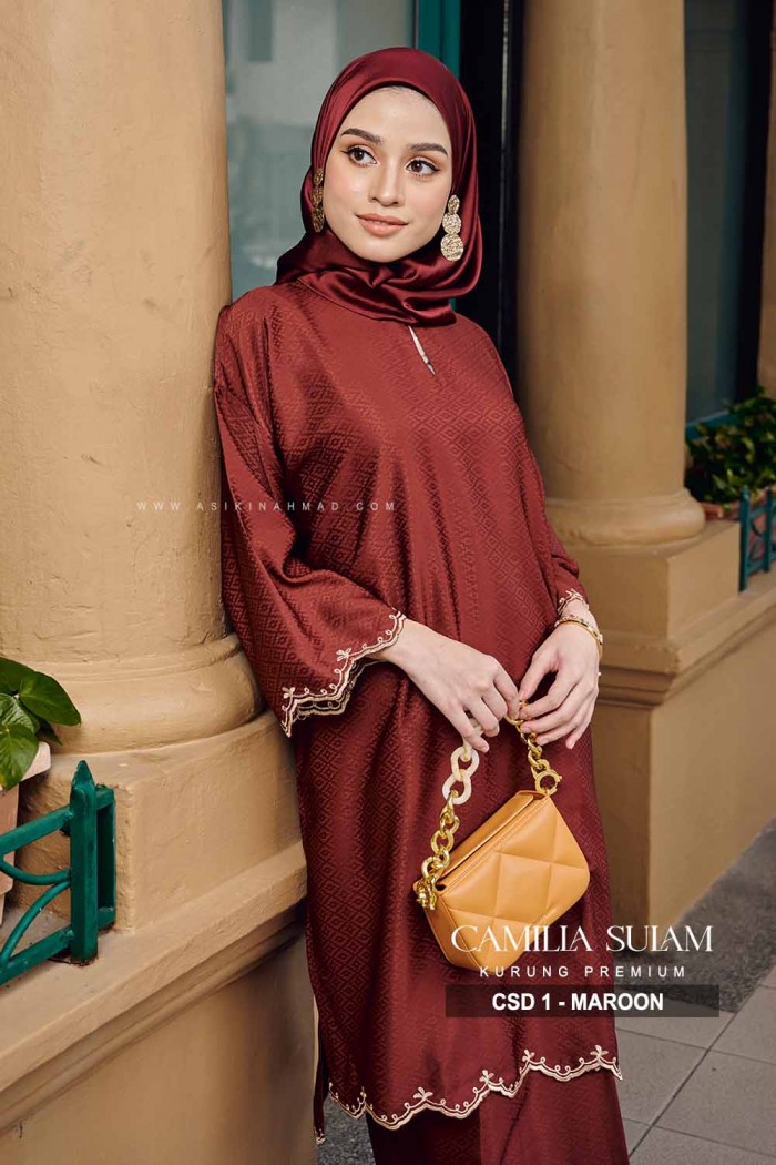 CAMILLA SULAM KURUNG (CSD-1) - MAROON