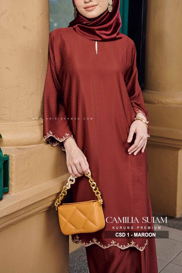 CAMILLA SULAM KURUNG (CSD-1) - MAROON