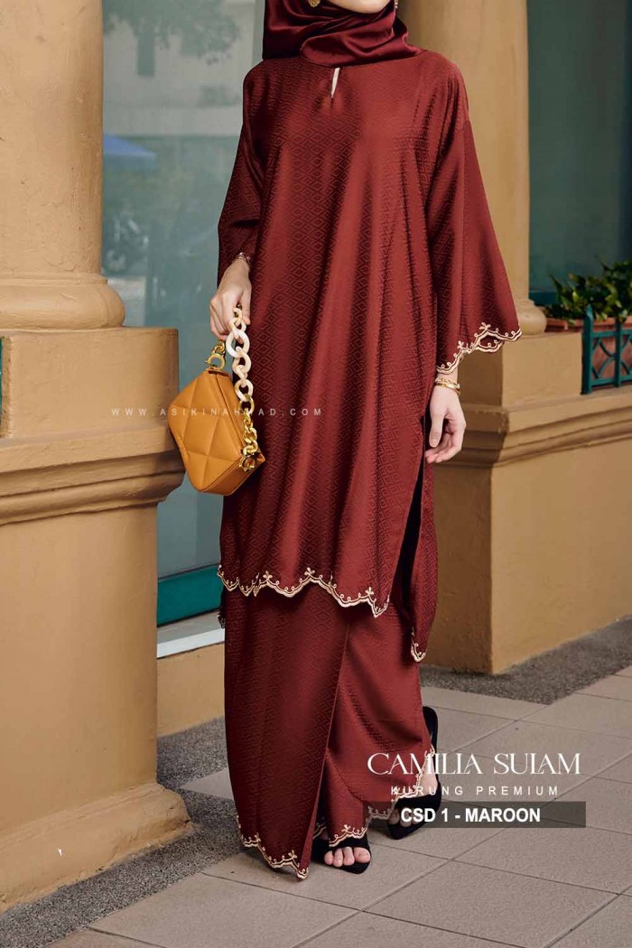 CAMILLA SULAM KURUNG (CSD-1) - MAROON