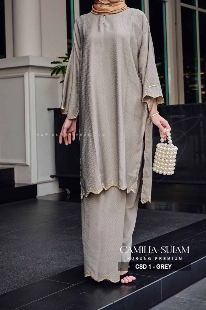 CAMILLA SULAM KURUNG (CSD-1) - GREY