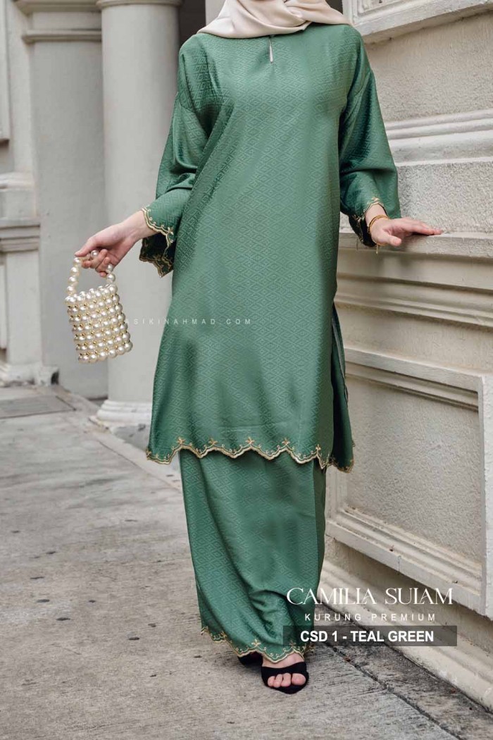 CAMILLA SULAM KURUNG (CSD-1) - TEAL GREEN