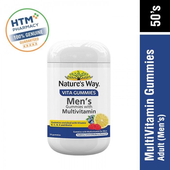 Nature's Way Adults Gummies With Multivitamin 50's (Mens)