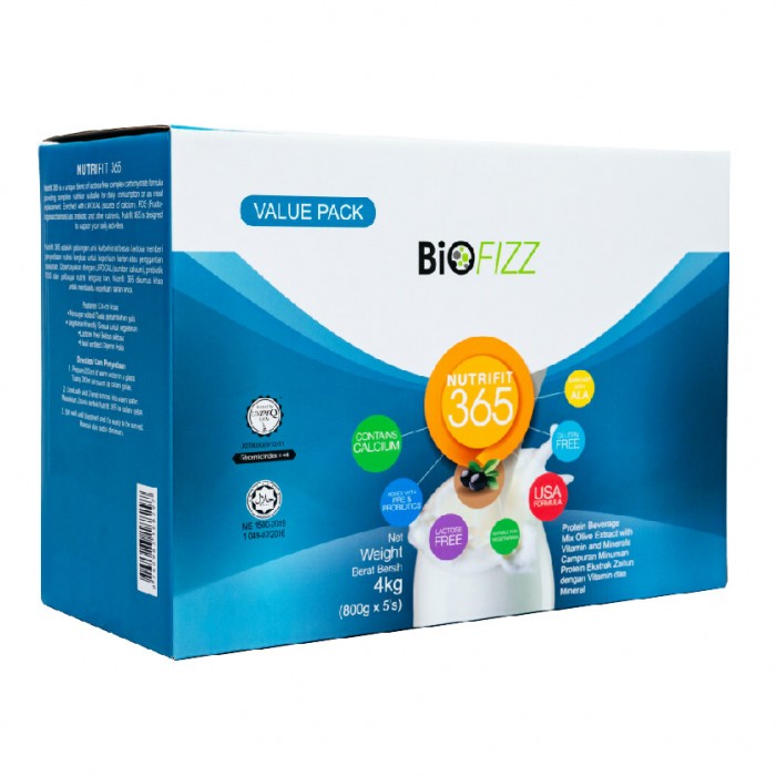 BIOFIZZ Nutrifit 365 Refill Pack (800g X 5 Pouches)