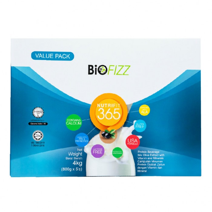 BIOFIZZ Nutrifit 365 Refill Pack (800g X 5 Pouches)