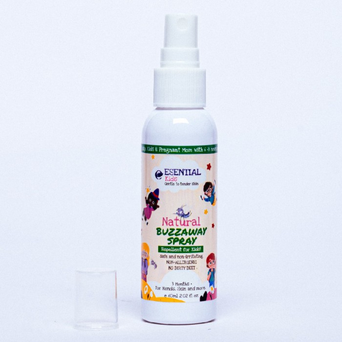 ESENTIAL Kids Natural Eucalyptus Buzzaway Mosquito Repellant Spray 60ml / Ubat nyamuk kanak kanak/ 天然防蚊噴霧