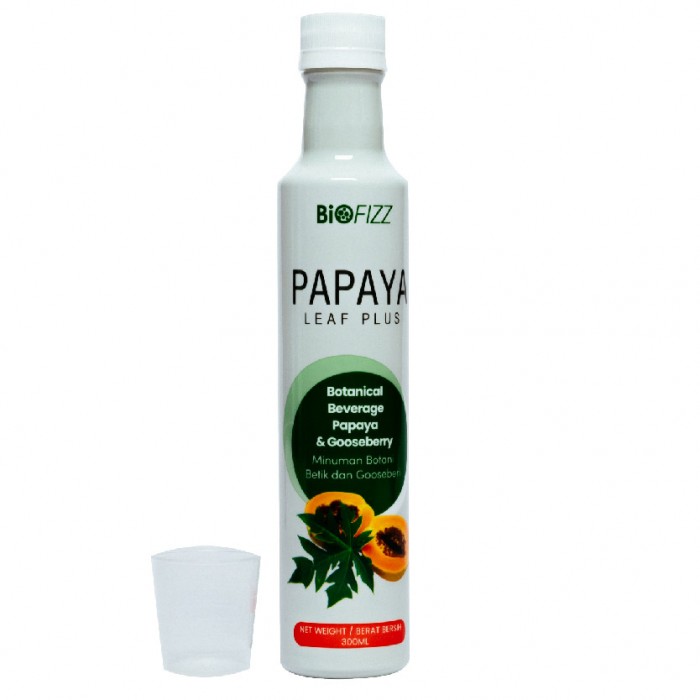 BIOFIZZ Papaya Leaf Plus Botanical Beverage Papaya & Gooseberry 300ml