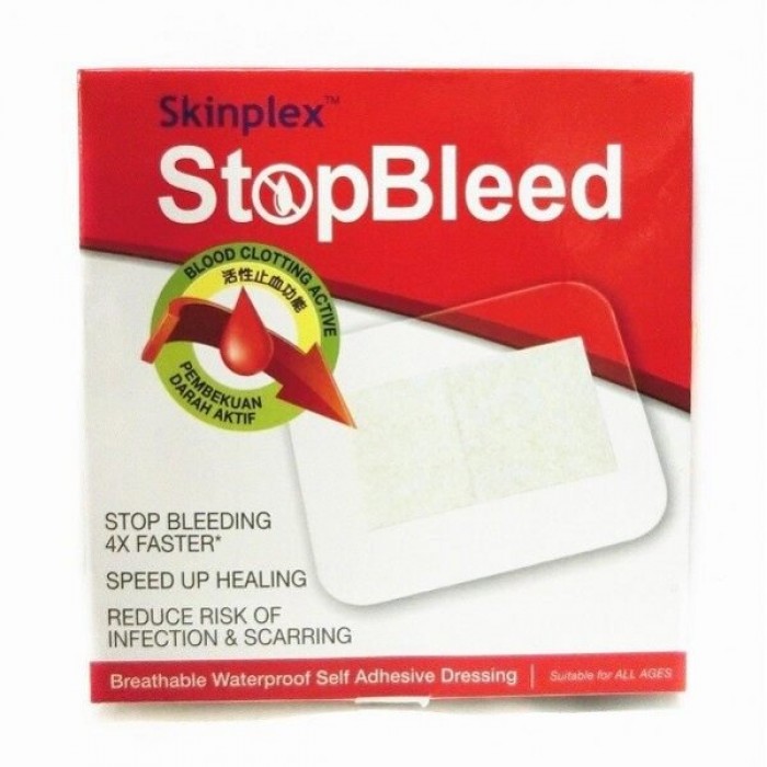 SKINPLEX STOPBLEED DRESSING PADS 3'S