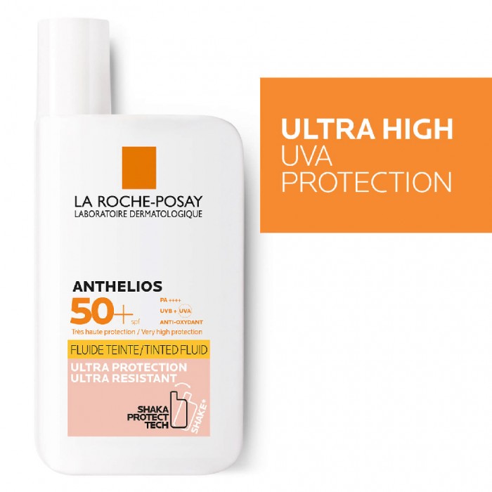 LA ROCHE POSAY Anthelios Ultra Light Invisible Tinted Fluid SPF 50+ Sunscreen 50ml - High UV Protection Sunscreen 防曬霜