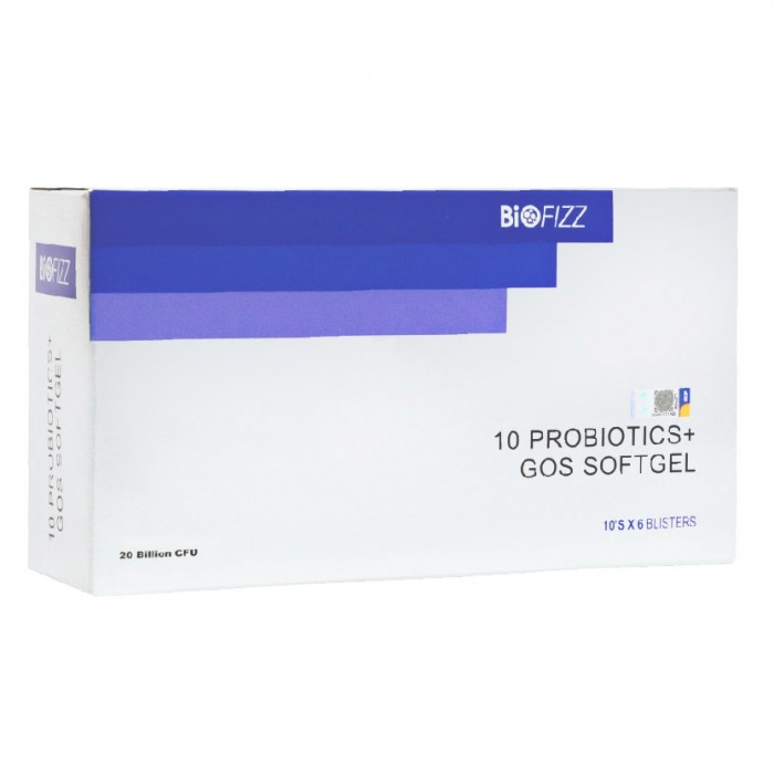 BIOFIZZ 10 Probiotics + GOS Softgel 60'S