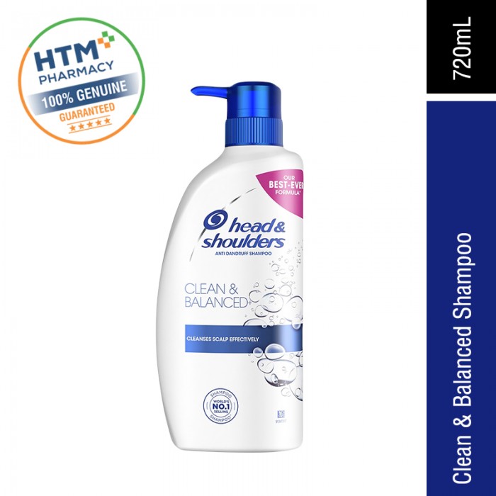 HEAD & SHOULDERS SHAMPOO 720ML - CLEAN & BALANCED