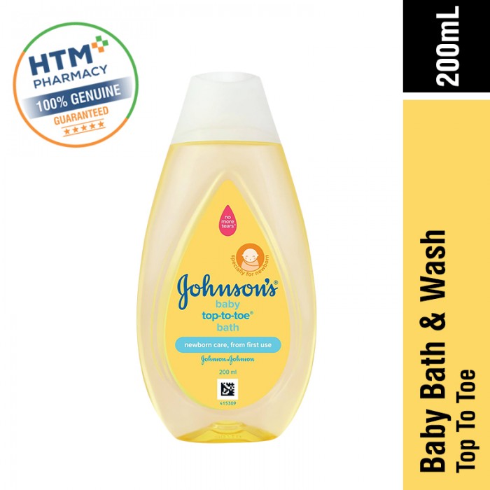 JOHNSONS BABY BATH & WASH 200ML - TOP TO TOE