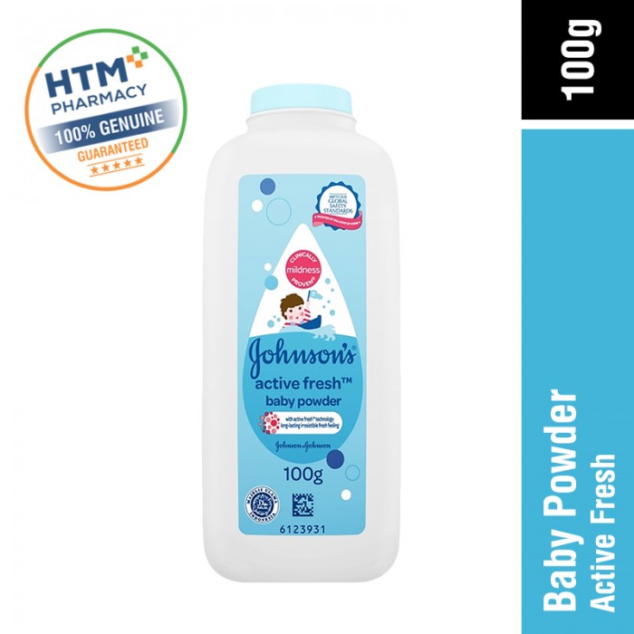 JOHNSONS BABY POWDER 100G - ACTIVE FRESH