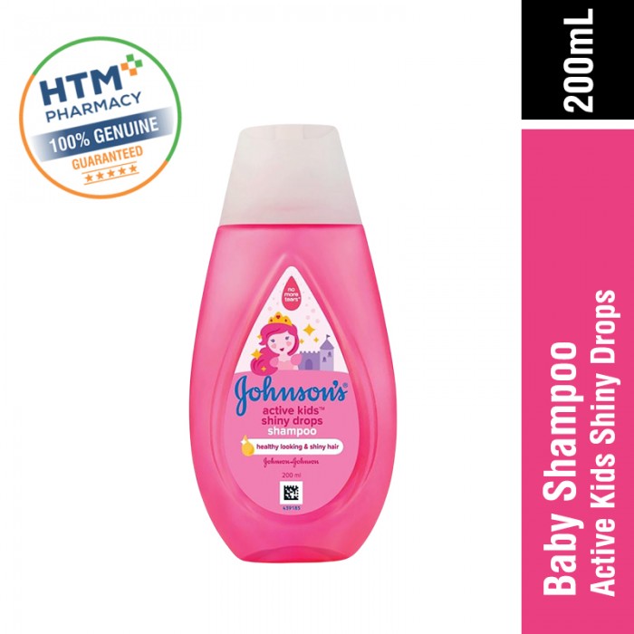 JOHNSONS BABY SHAMPOO 200ML - ACTIVE KIDS SHINY DROP