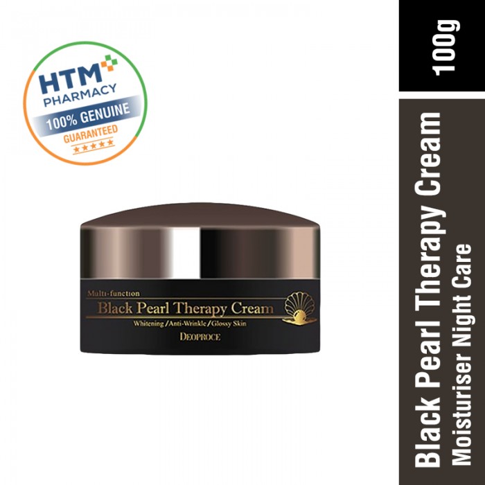 DEOPROCE BLACK PEARL THERAPY CREAM 100G - MOISTURISER NIGHT CARE