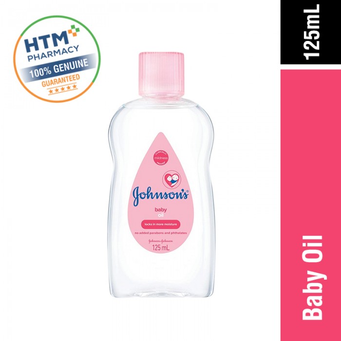 JOHNSONS BABY OIL 125ML -PINK