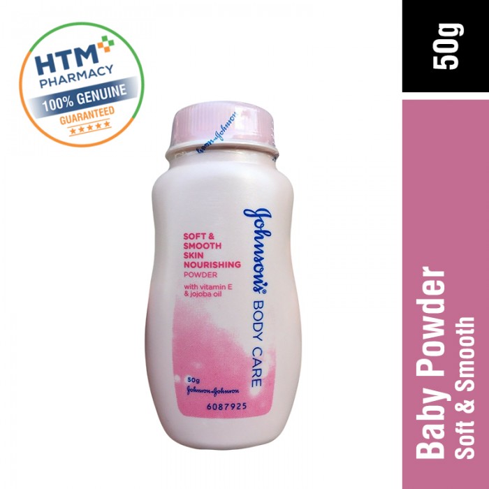 JOHNSONS BABY POWDER 50G - SOFT & SMOOTH