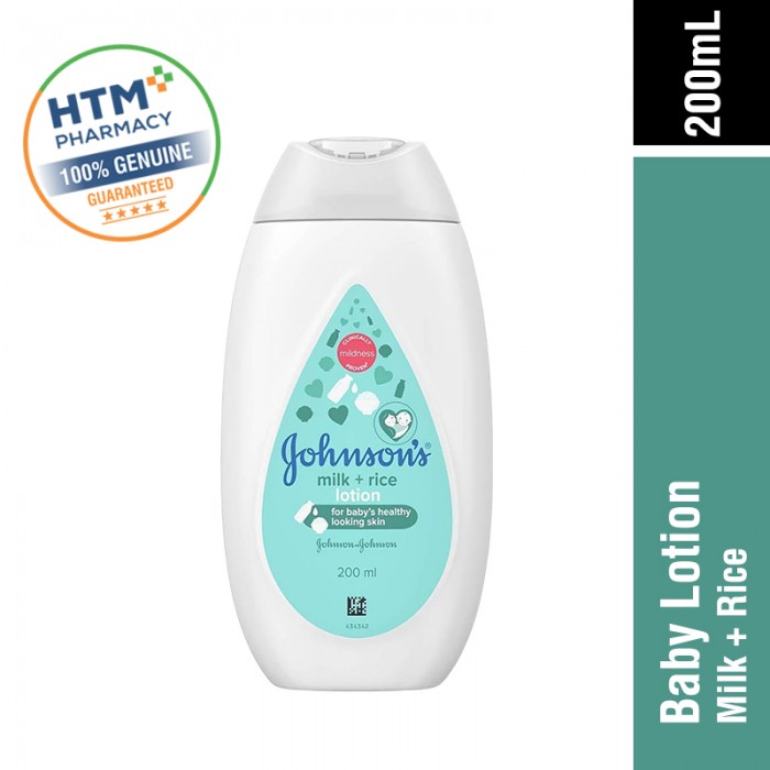 JOHNSONS BABY LOTION 200ML - MILK + RICE