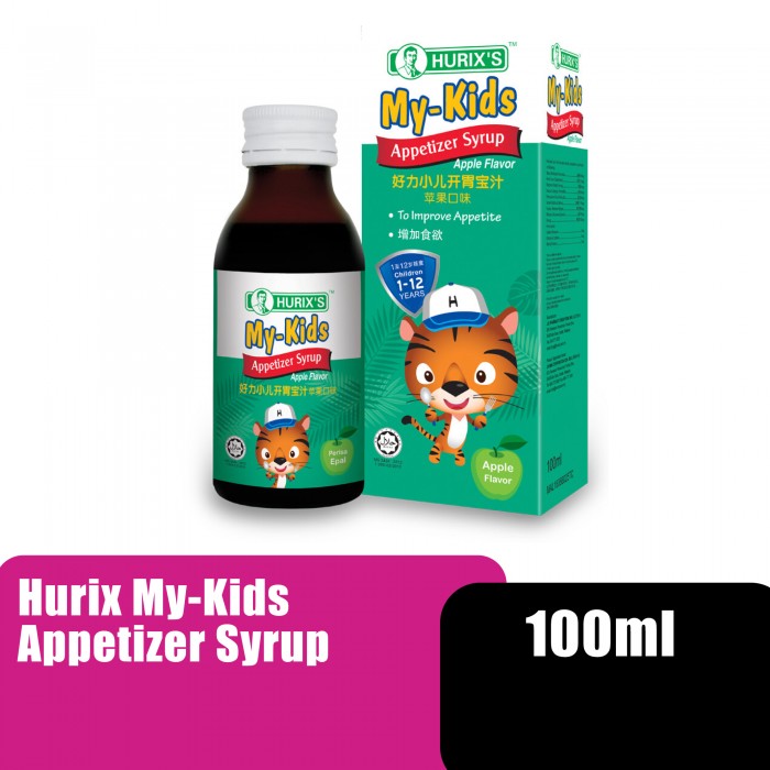 HURIX'S MY-KIDS APPETIZER SYRUP 100ML - APPLE FLAVOR