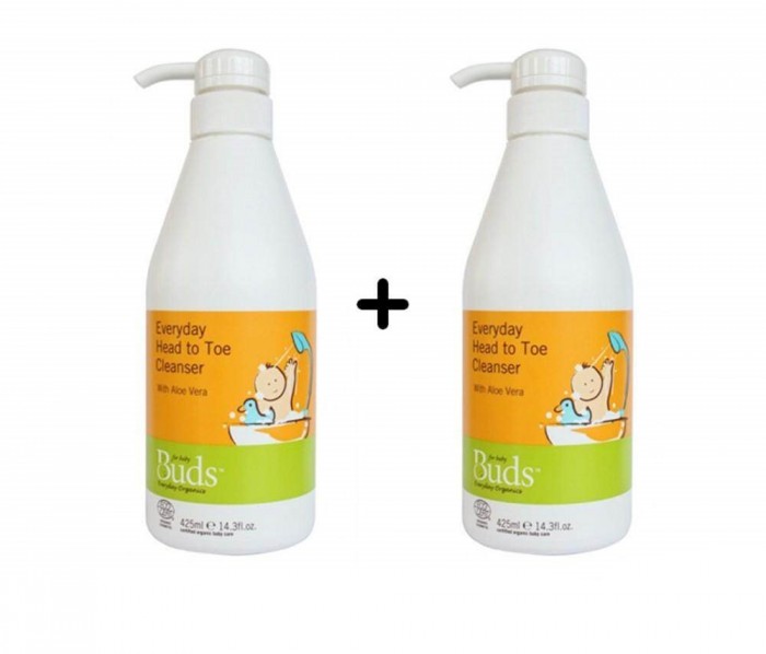 BUDS EVERYDAY HEAD TO TOE CLEANSER 425ML X 2