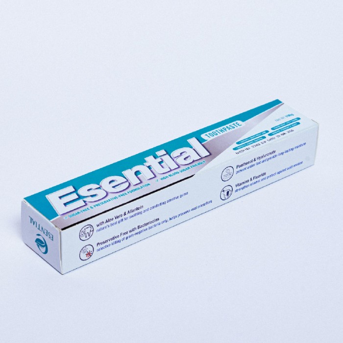 Esential Toothpaste 100g - Protects Against Bacteria & Strengthens Tooth Enamel 牙膏