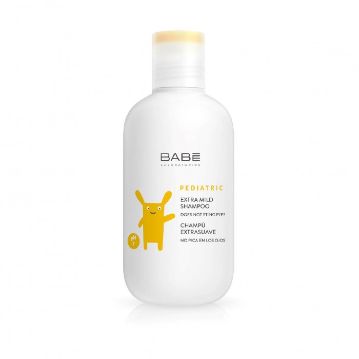 BABE LABORATORIOS Pediatric Extra Mild Shampoo 200ml - Baby Shampoo with Conditioner (for The Scalp of Baby & Kids)