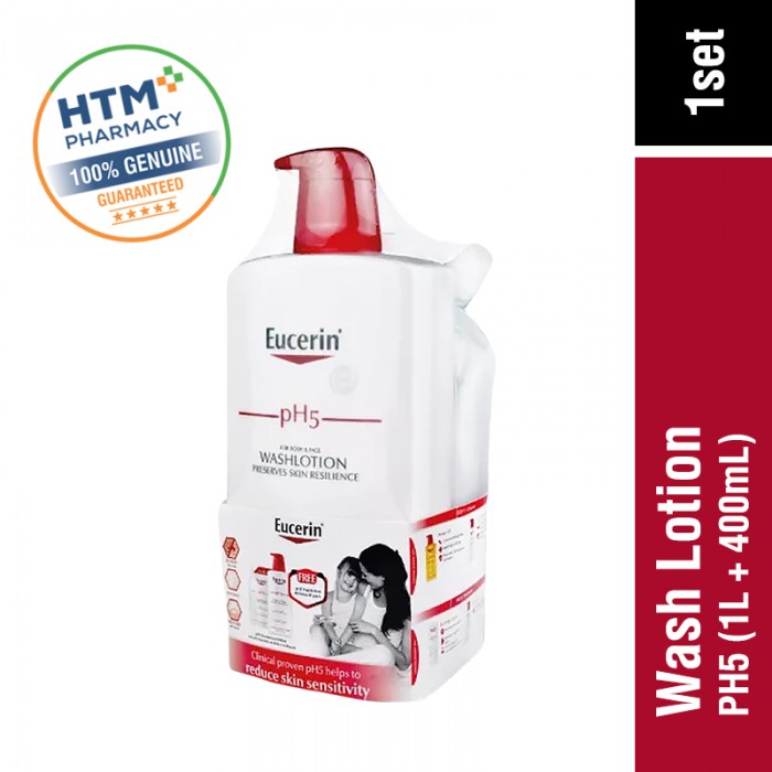 Eucerin Ph5 Wash Lotion 1L + 400ML (63075)