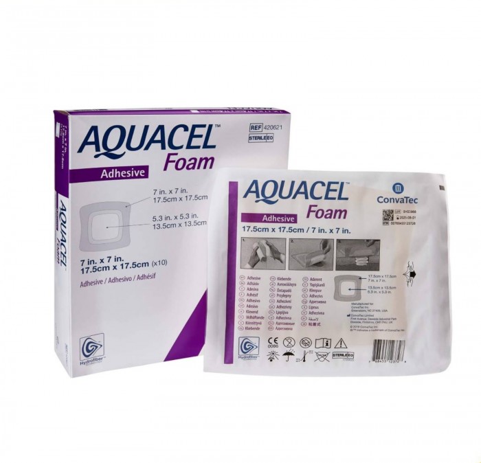 CONVATEC AQUACEL FOAM 17.5CM X 17.5CM  (420621) 10'S ###