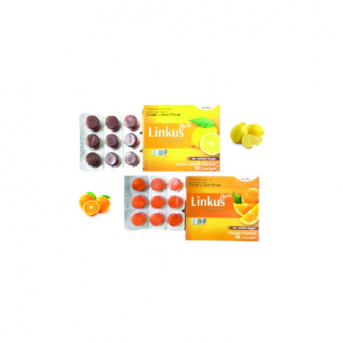 LINKUS Nova Lozenges 9'S - Honey Lemon Flavour