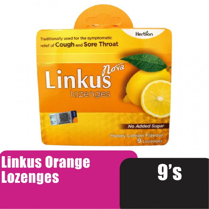 LINKUS Nova Lozenges 9'S - Honey Lemon Flavour