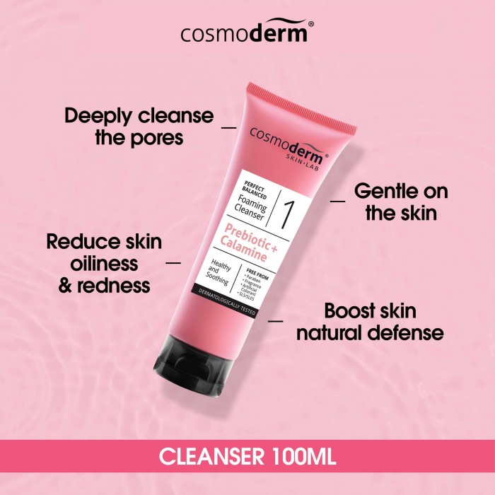 COSMODERM PERFECT BALANCED FOAMING CLEANSER 100ML