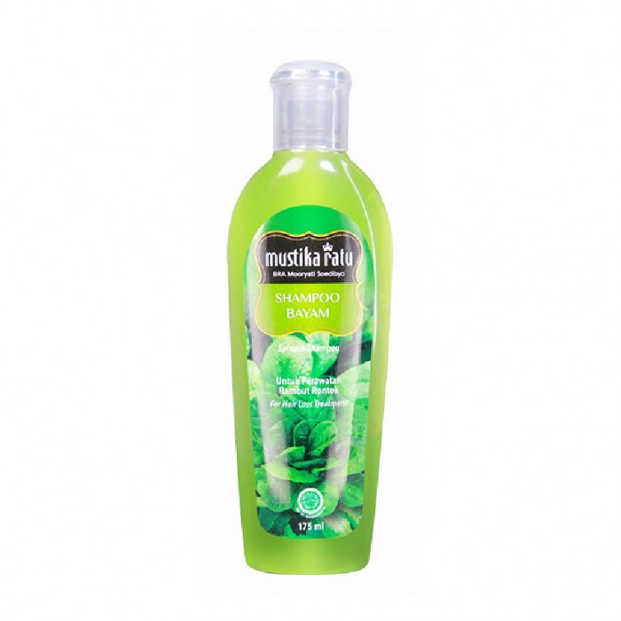 Mustika Ratu Shampoo Rambut Gugur - Syampoo Bayam for Hair Loss 175ml