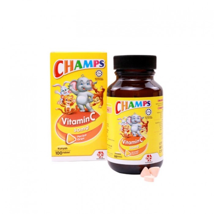 CHAMPS C 30MG 100'S - ORANGE