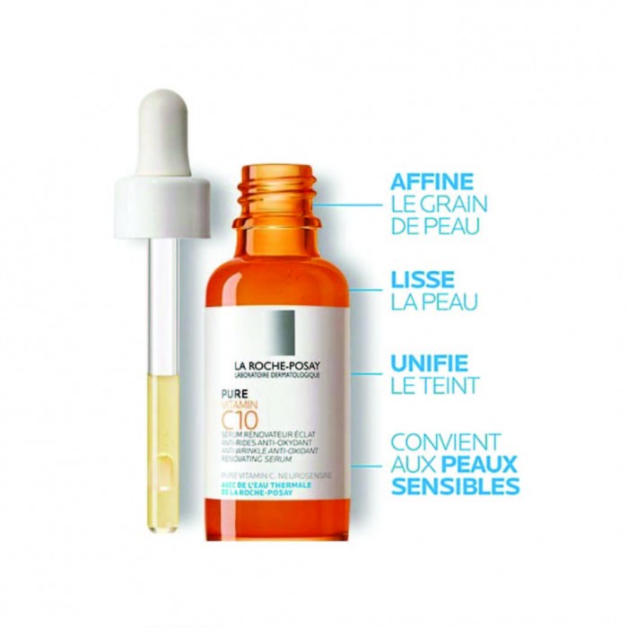 LA ROCHE POSAY Pure Vitamin C Serum C10 30ml - Brightening Serum / Serum Muka 精华液