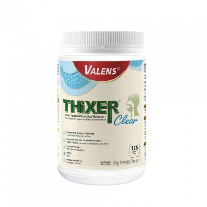 VALENS Thixer Clear 175g for Instant Food & Drink Thickener with Maltodextrin & Xanthan Gum