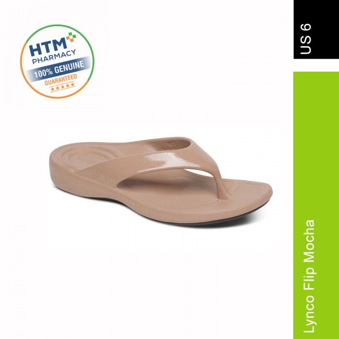 AETREX WOMENS LYNCO FLIP MOCHA - US 6