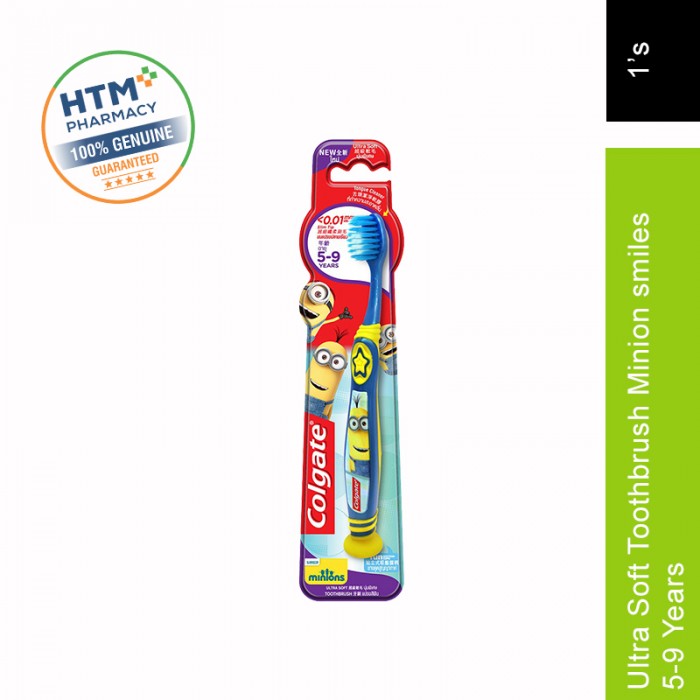 COLGATE ULTRA SOFT SMILES TOOTHBRUSH (5-9 YEARS) - MINION