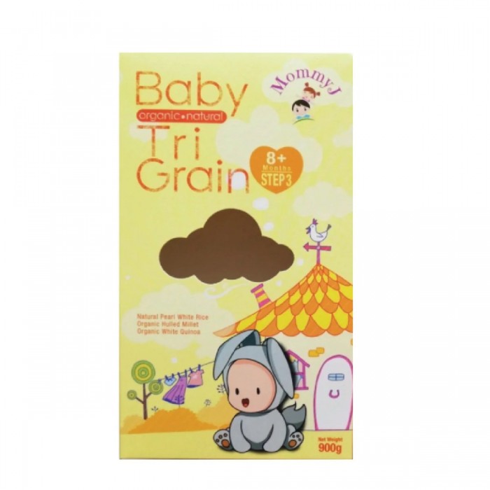 MOMMY J Step 3 Organic Tri-Grain 900g - Halal Baby Food, Makanan Baby for 8+ Months