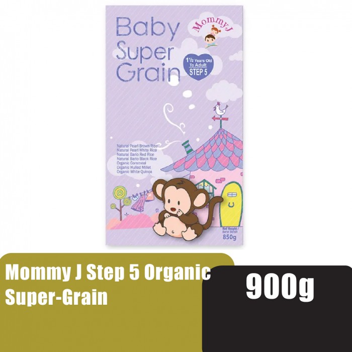 MOMMY J Step 5 Organic Super-Grain 900g - Halal Baby Food, Makanan Baby for 18+ Months