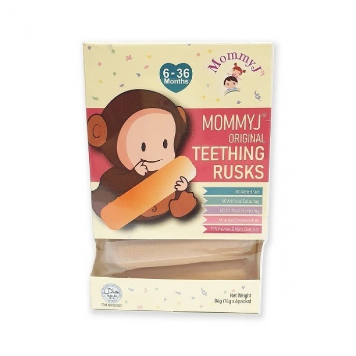 MOMMY J Baby Teething Rusks 84g - Baby Snacks, Baby Food / Makanan Baby , Baby Snack