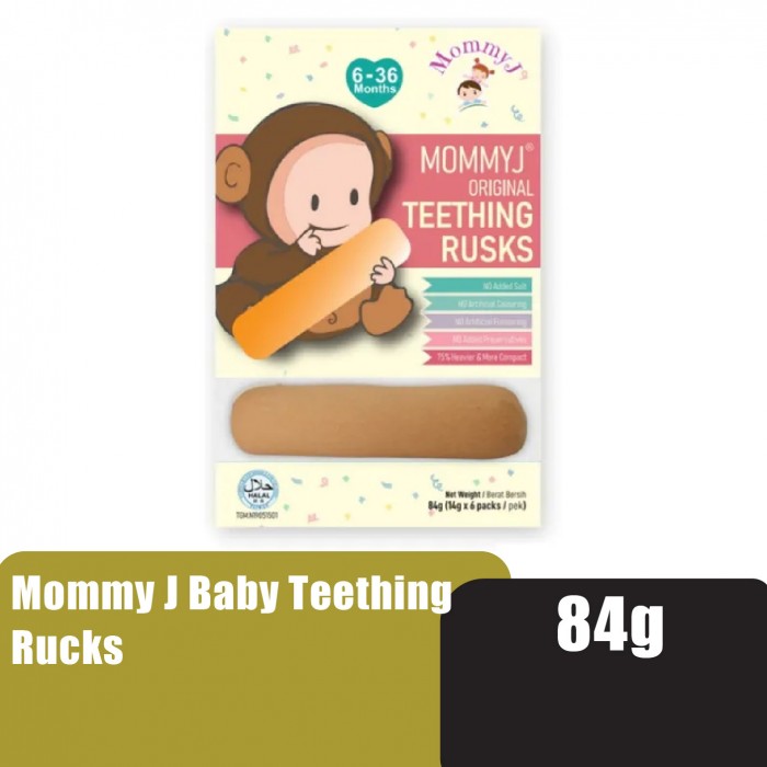 MOMMY J Baby Teething Rusks 84g - Baby Snacks, Baby Food / Makanan Baby , Baby Snack