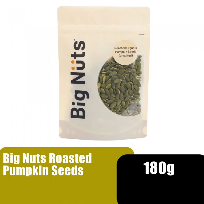 BIG NUTS ROASTED PUMPKIN SEEDS 180G