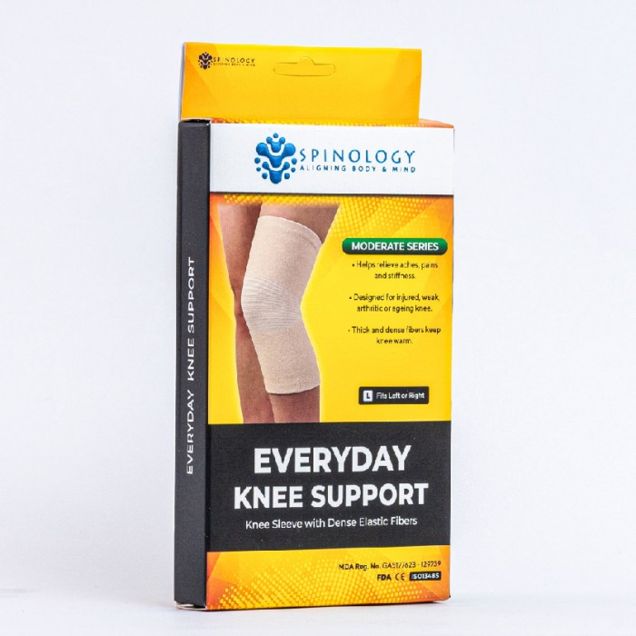 Spinology Everyday Knee Support Size (L) Sport Fitness Knee Guard Support Elastic Guard Lutut Pelindung Lutut 护膝 护膝套